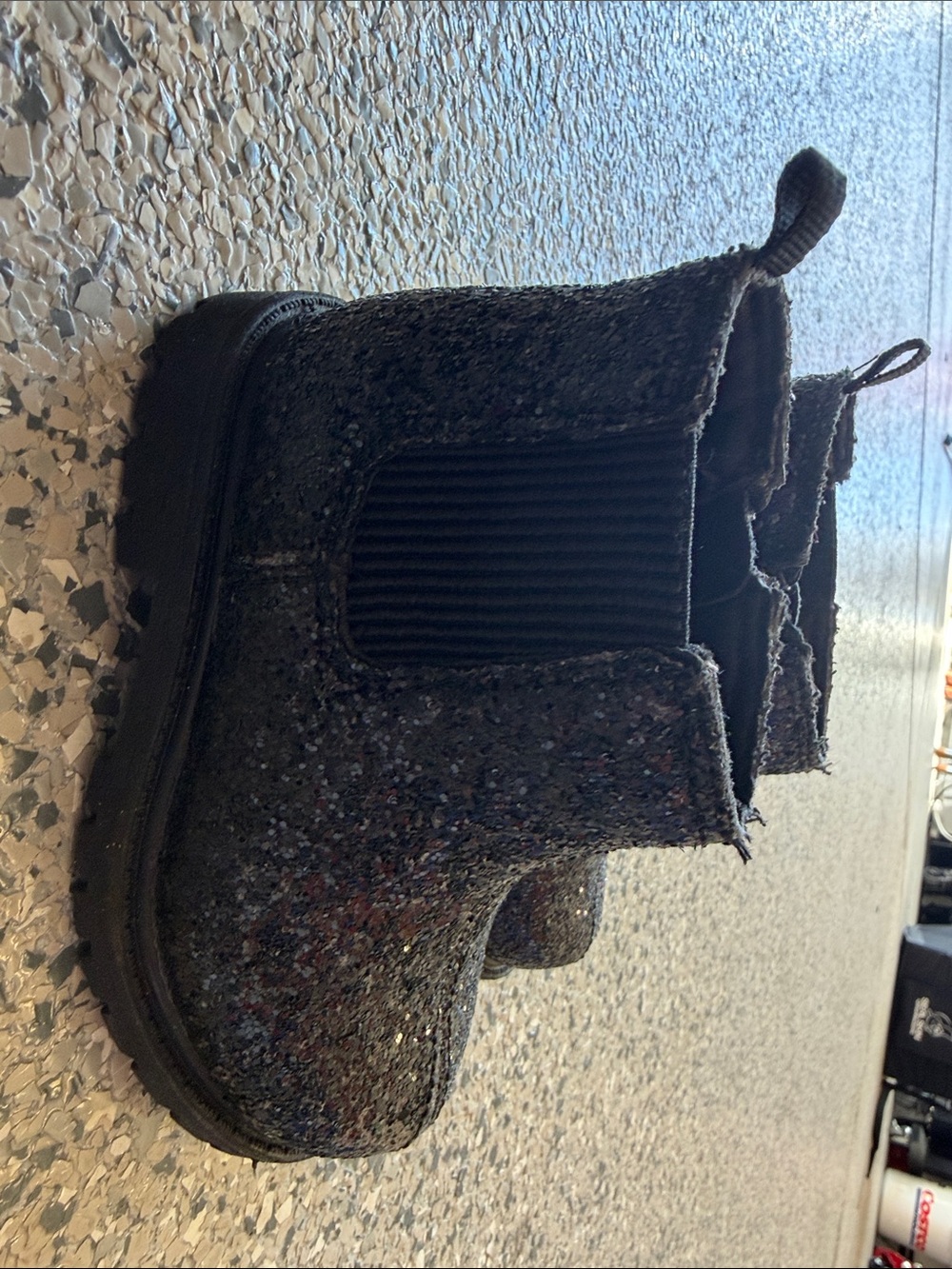 Carter's Black Glitter Chelsea Boots for Kids